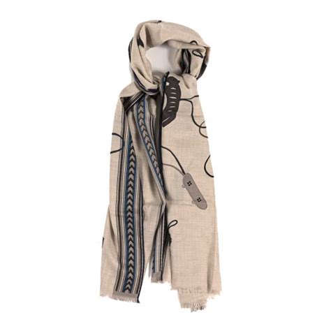 hermes et gris gris|HERMES Cashmere Silk Et Gris Gris Rectangle Scarf Gris.